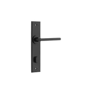 Baltimore Lever Matt Black Chamfered Backplate