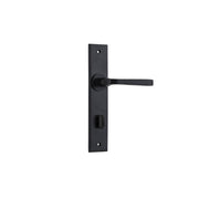 Annecy Lever Chamfered Backplate Matt Black