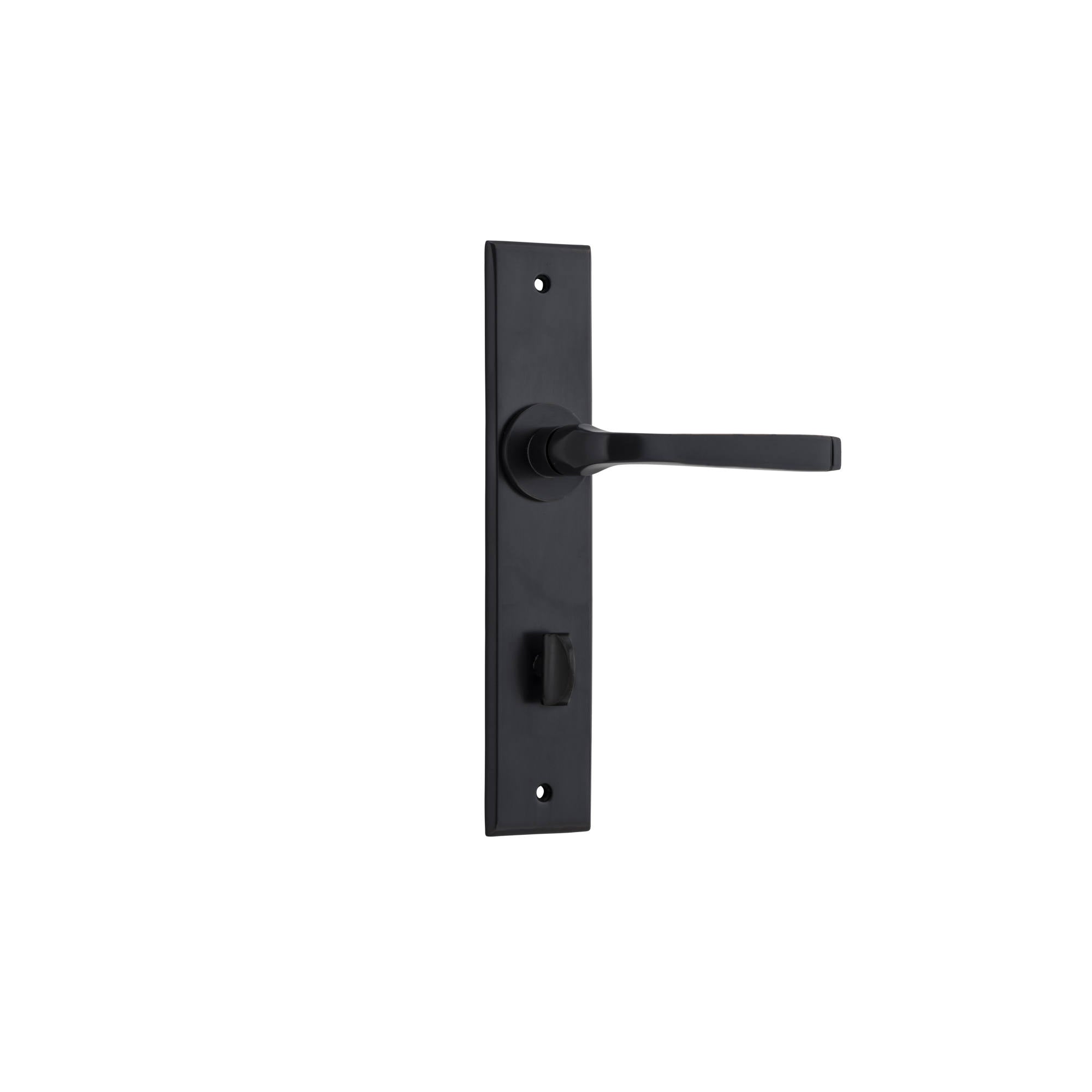Annecy Lever Chamfered Backplate Matt Black