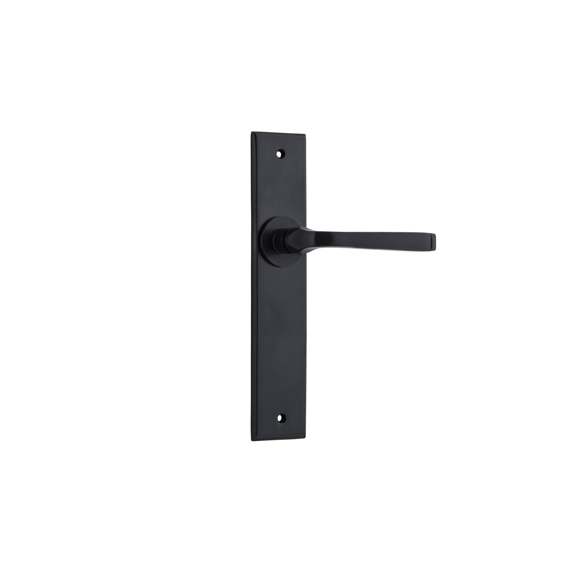 Annecy Lever Chamfered Backplate Matt Black