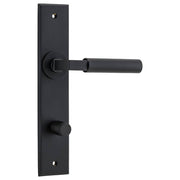 Berlin Lever Matt Black Chamfered Backplate