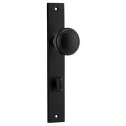 Paddington Knob Rectangular Backplate Matt Black