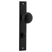 Cambridge Knob Rectangular Backplate Matt Black