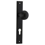 Guildford Knob Rectangular Backplate Matt Black