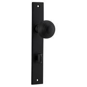 Guildford Knob Rectangular Backplate Matt Black