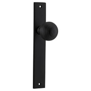 Guildford Knob Rectangular Backplate Matt Black