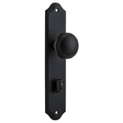 Paddington Knob Shouldered Backplate Matt Black