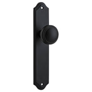Paddington Knob Shouldered Backplate Matt Black