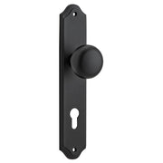 Cambridge Knob Shouldered Backplate Matt Black