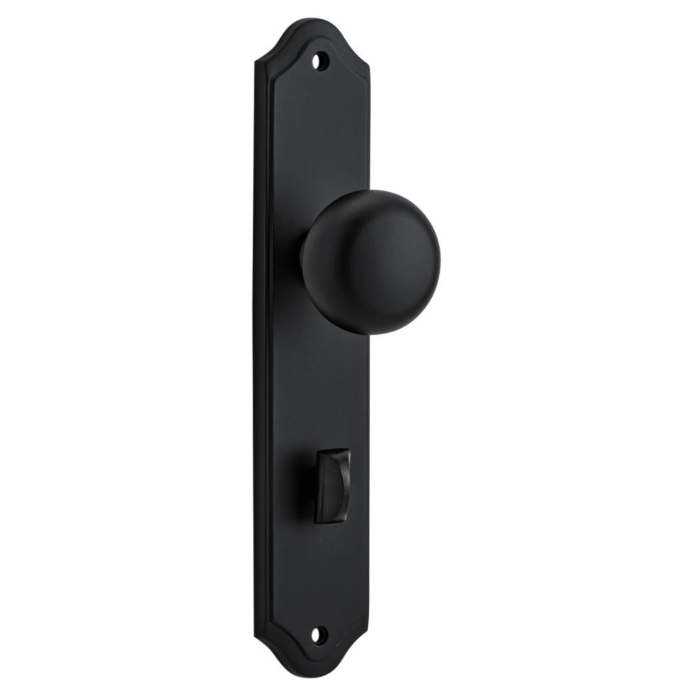 Cambridge Knob Shouldered Backplate Matt Black