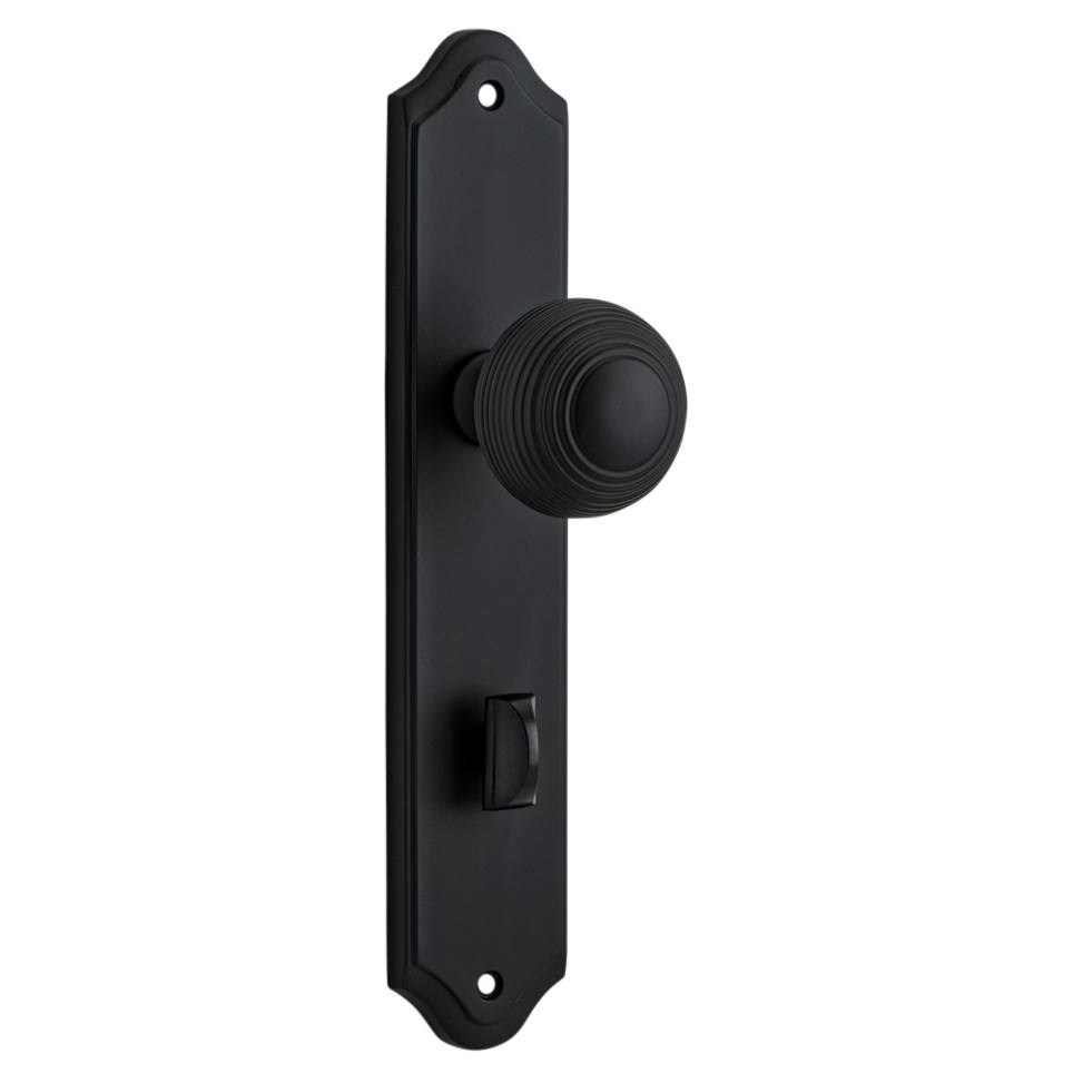 Guildford Knob Shouldered Backplate Matt Black