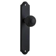 Guildford Knob Shouldered Backplate Matt Black