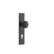 Paddington Knob Matt Black Chamfered Backplate