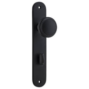 Paddington Knob Oval Backplate Matt Black