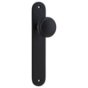Paddington Knob Oval Backplate Matt Black