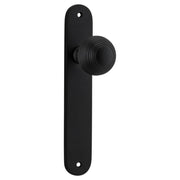 Guildford Knob Oval Backplate Matt Black