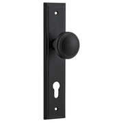 Paddington Knob Stepped Backplate Matt Black