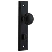 Paddington Knob Stepped Backplate Matt Black