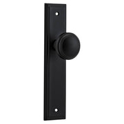 Paddington Knob Stepped Backplate Matt Black