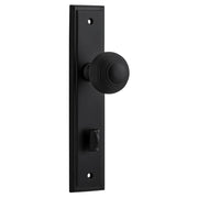 Guildford Knob Stepped Backplate Matt Black