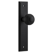 Guildford Knob Stepped Backplate Matt Black