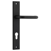 Oslo Lever Rectangular Backplate Matt Black