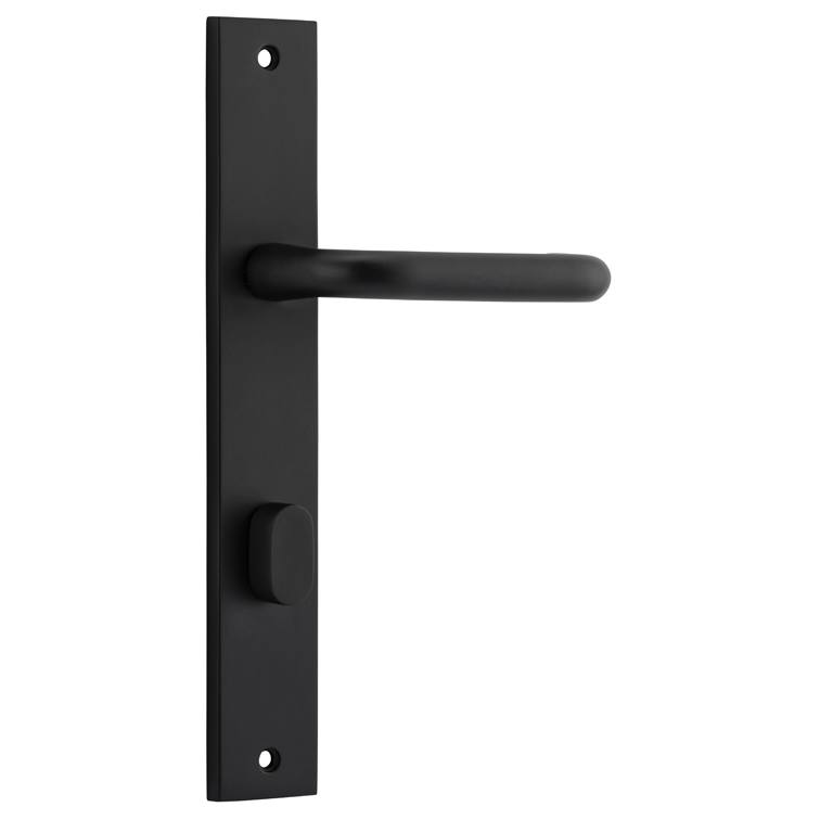 Oslo Lever Rectangular Backplate Matt Black