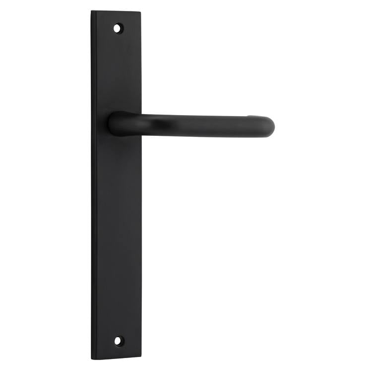 Oslo Lever Rectangular Backplate Matt Black