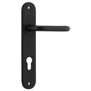 Oslo Lever Oval Backplate Matt Black