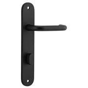 Oslo Lever Oval Backplate Matt Black