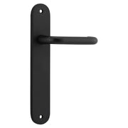 Oslo Lever Oval Backplate Matt Black