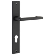Baltimore Return Lever Rectangular Backplate Matt Black