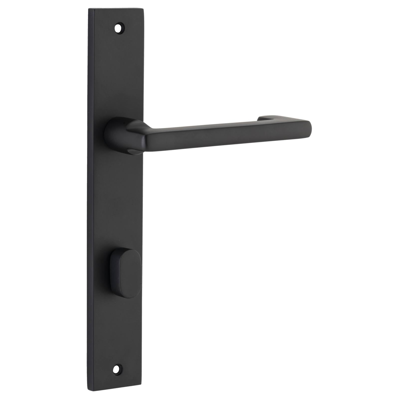 Baltimore Return Lever Rectangular Backplate Matt Black