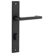 Baltimore Return Lever Rectangular Backplate Matt Black