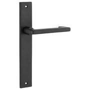Baltimore Return Lever Rectangular Backplate Matt Black