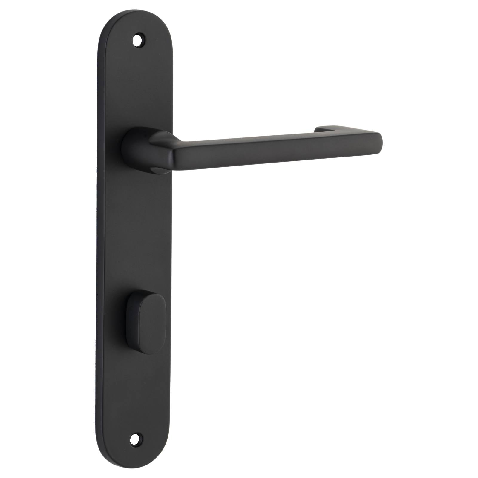 Baltimore Return Lever Oval Backplate Matt Black
