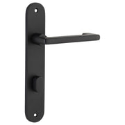 Baltimore Return Lever Oval Backplate Matt Black