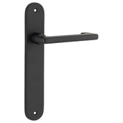 Baltimore Return Lever Oval Backplate Matt Black