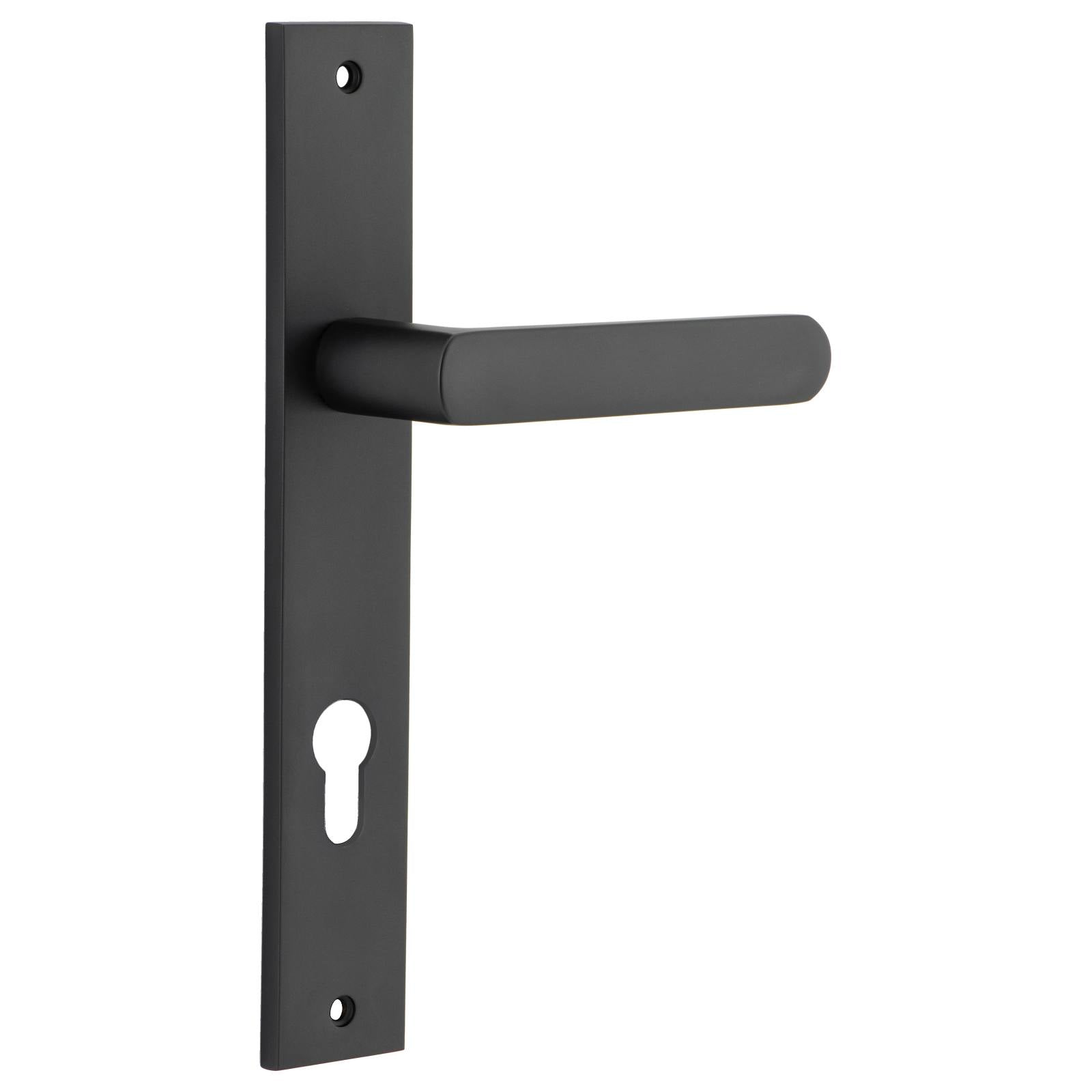Osaka Lever Rectangular Backplate Matt Black
