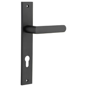 Osaka Lever Rectangular Backplate Matt Black