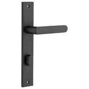 Osaka Lever Rectangular Backplate Matt Black