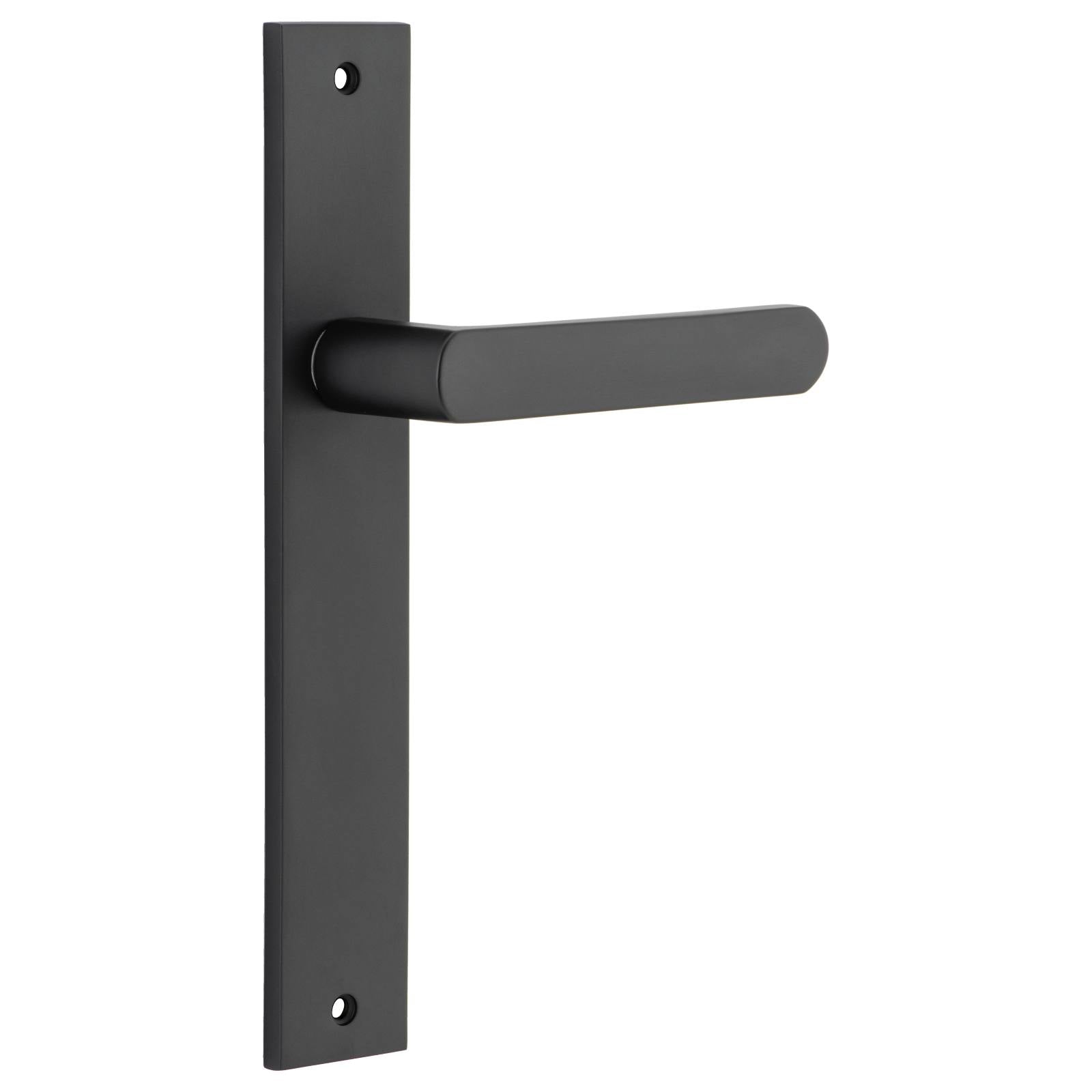 Osaka Lever Rectangular Backplate Matt Black