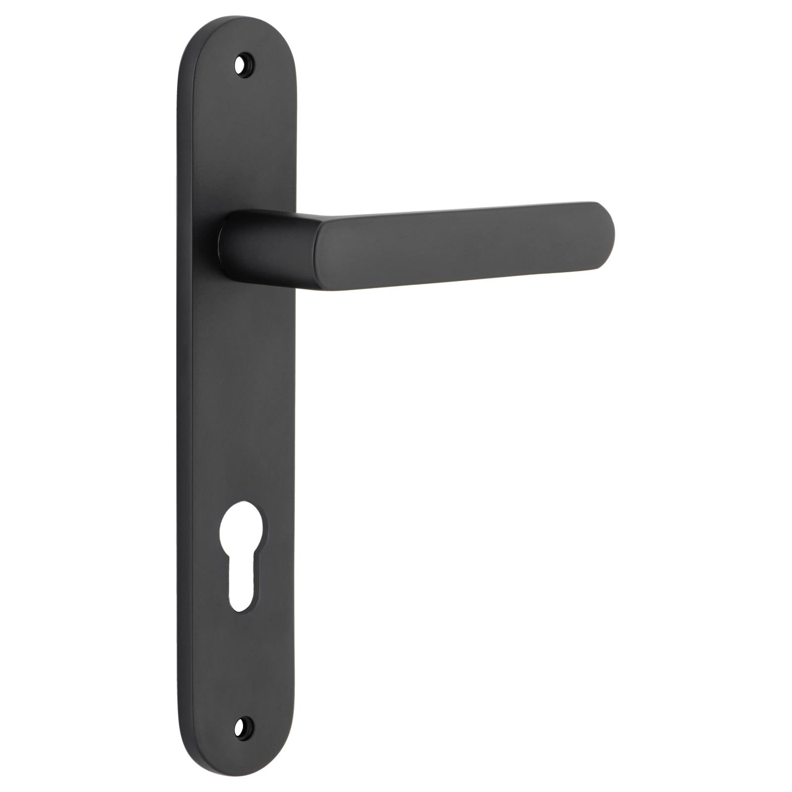 Osaka Lever Oval Backplate Matt Black