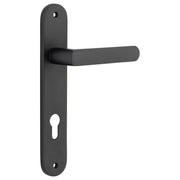 Osaka Lever Oval Backplate Matt Black