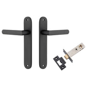Osaka Lever Oval Backplate Passage Kit Matt Black