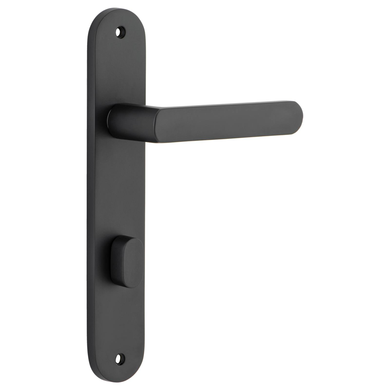Osaka Lever Oval Backplate Matt Black