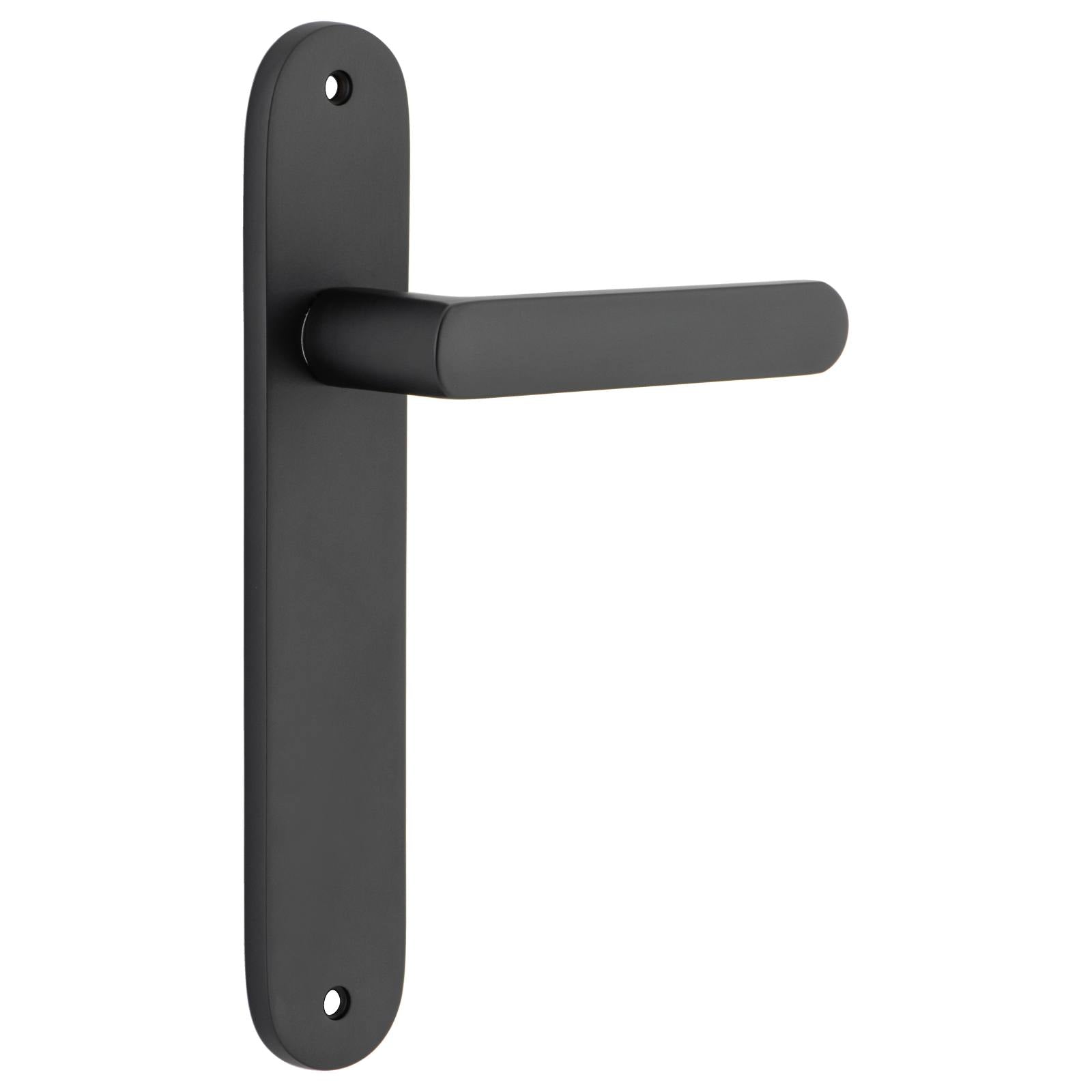 Osaka Lever Oval Backplate Matt Black