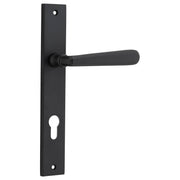 Copenhagen Lever Rectangular Backplate Matt Black