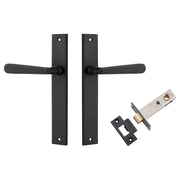 Copenhagen Lever Rectangular Backplate Passage Kit Matt Black