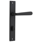 Copenhagen Lever Rectangular Backplate Matt Black